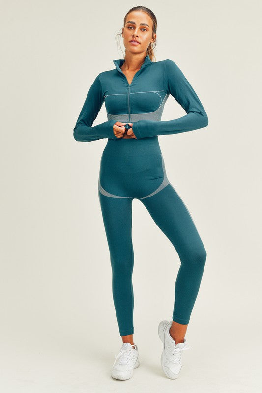 Active Seamless Crop Jacket & Legging Set