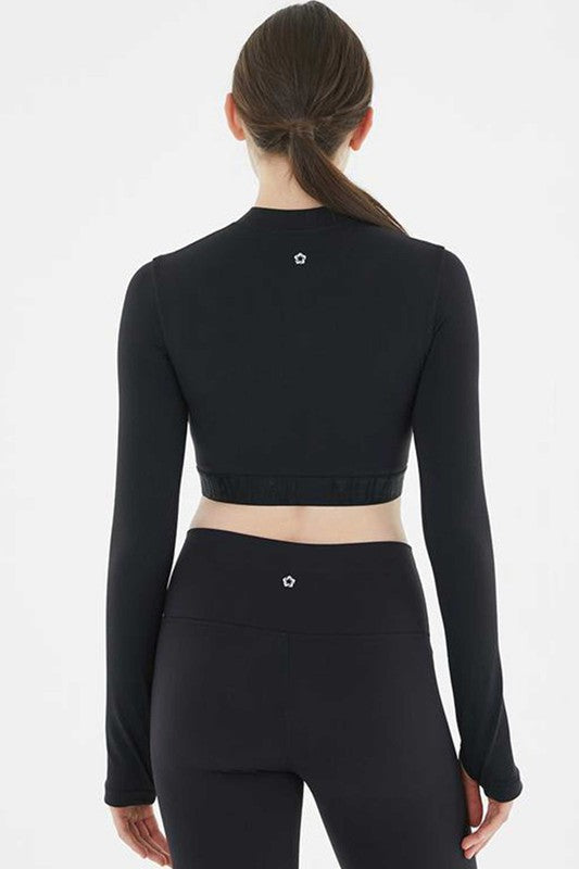 Cropped Long Sleeve Top