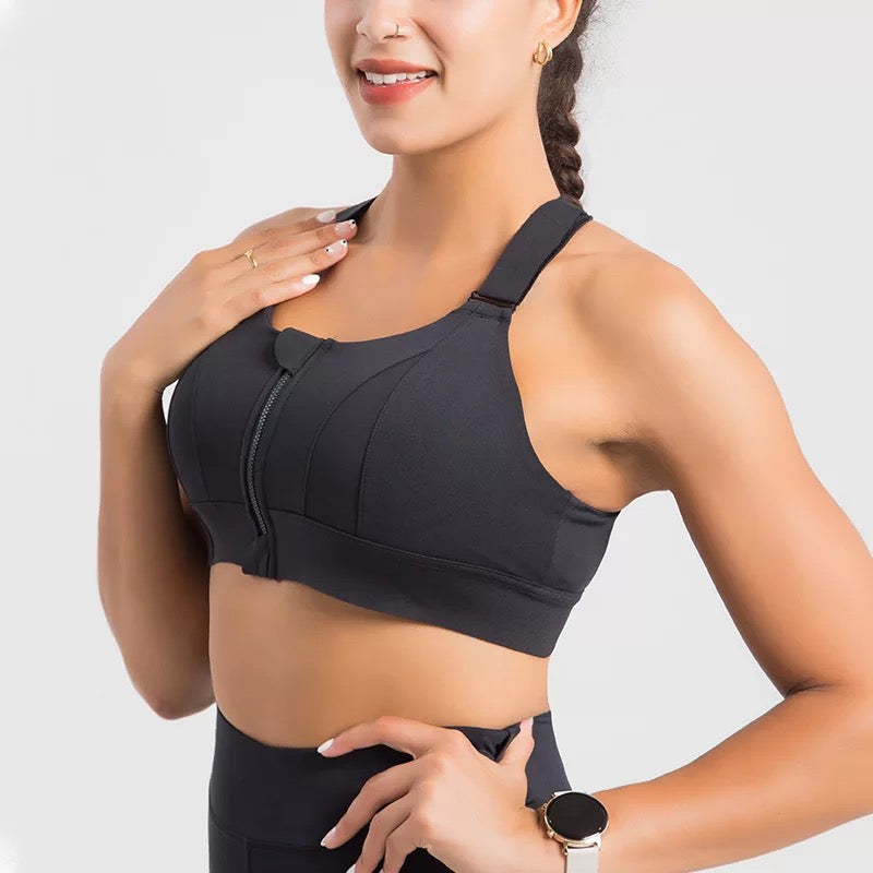 Magic Adjustable Velcro Straps Fitness Sports Bra