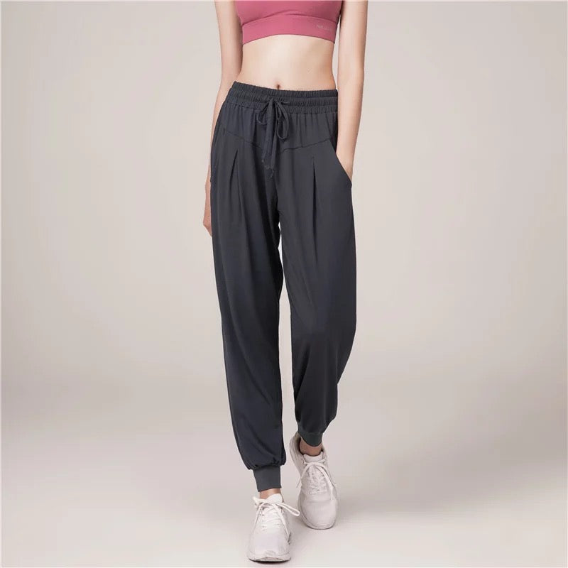 Tie Leg Organic Cotton Yoga Pants