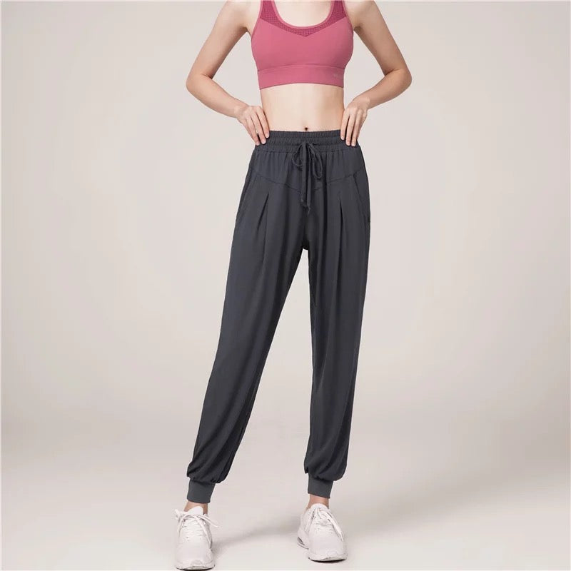 Tie Leg Organic Cotton Yoga Pants