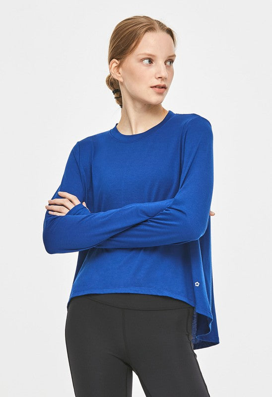 All The Time Long Sleeve Top (Cobalt Blue)