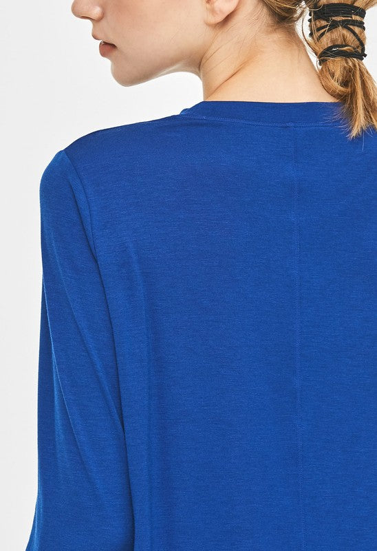 All The Time Long Sleeve Top (Cobalt Blue)